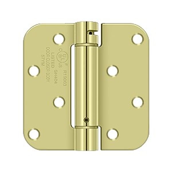 4" x 4" x 5/8" Spring Hinge Benchmark, UL Listed in Zinc Dichromate