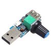 KAUMO USB Speakon DC Motor LED Adjustable Control PWM Stepless Variable Voltage Speed Controller Power Controller