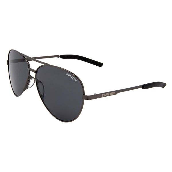 Tifosi Optics Shwae Aviator Sunglasses (Graphite, Smoke Polarized)