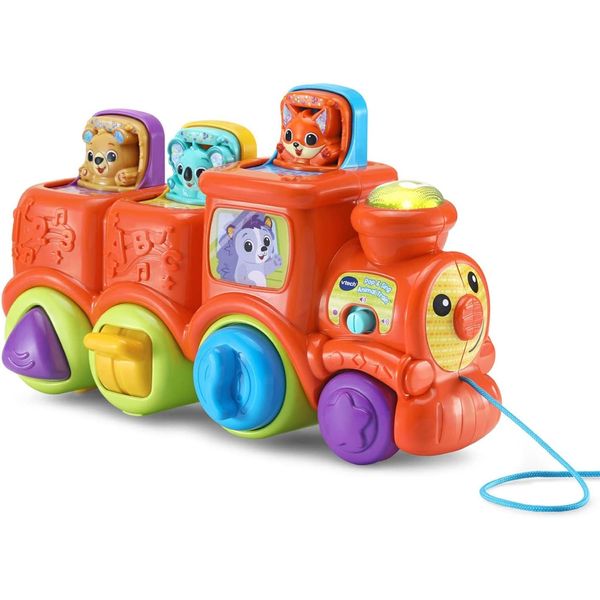 VTech Pop & Sing Animal Train | Push & Pull Toy Train with Animal Sounds & Music | Suitable for Ages 6-36 Months