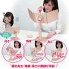 Napure Mirror [For Hair Dyeing Wigs] Three-sided Mirror, 3-Way, Napure Mirror, Makeup Mirror, 360° Rotation, Adjustable Height, Gold, Made in Japan