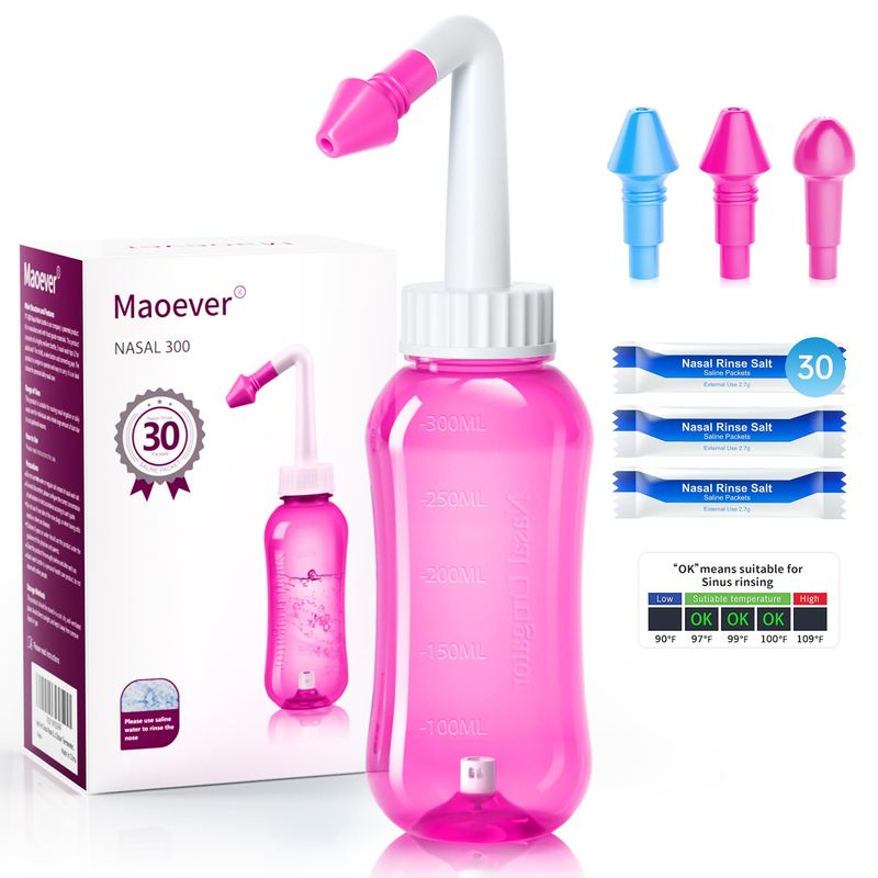 Nasal Shower Set, Nose Rinse Can for Nose Cleaning and Nasal Flushing ...