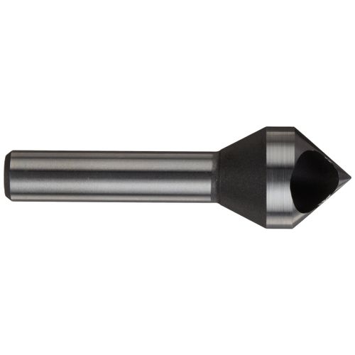 KEO 53514 Cobalt Steel Single-End Countersink, Uncoated (Bright) Finish, 82 Degree Point Angle, Round Shank, 3/8" Shank Diameter, 3/4" Body Diameter