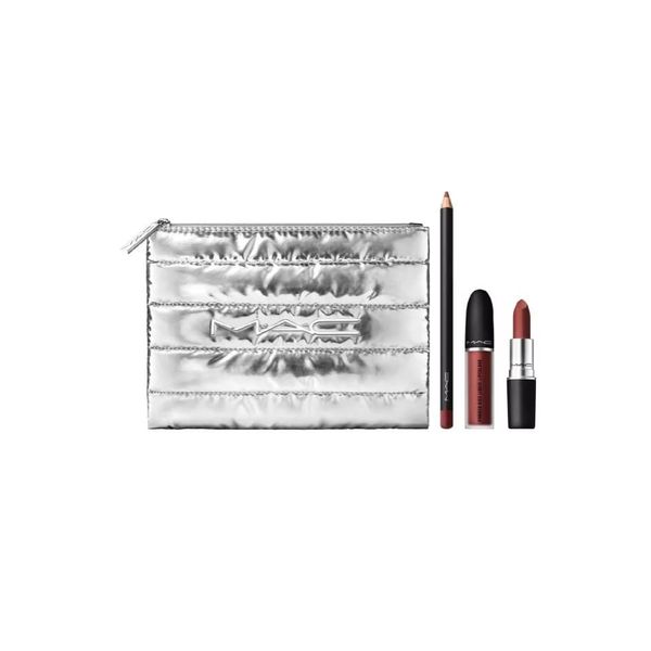 Kits MAC Powdered Snow Powder Kiss Lip Brown XMAS'23