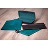 Edison & King Hard Glasses Case Set - Multicolor: Black and Teal, Microfiber, Includes Cleaning Cloth
