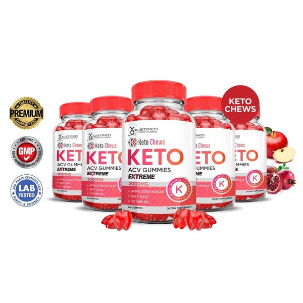 Keto Chews Extreme ACV Gummies 2000MG Apple Cider Vinegar 300 Gummys