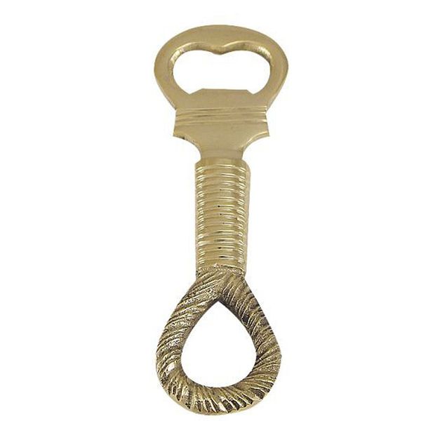 Bottle Opener with Rope Knot Brass