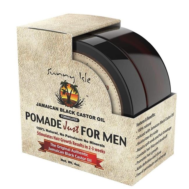 Sunny Isle Jamaican Black Castor Oil Hair Food Pomade For Men, 4 oz