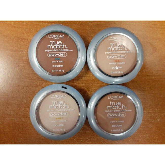 4 Pack: L'Oreal True Match Powder Super Blendable in Cool/Neutral & Warm -  T557