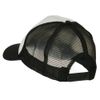 e4Hats.com Smile Face Embroidered Foam Mesh Back Cap - Black White OSFM