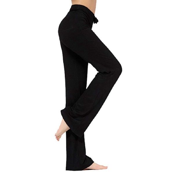 TownCat Trainingshose für Damen, Yoga-Hose, legere Yoga-Hose mit Kordelzug für Yoga und Jogger Schwarz M