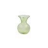 Mud Pie Green Botanica Ruffle Vase; 4" x 3 1/4" Dia
