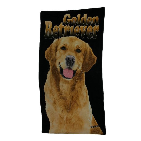 Golden Retriever Dog Beach Towel