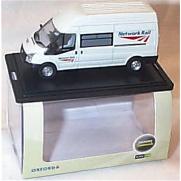 oxford white network rail ford transit van 1:76 railway scale diecast model