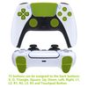 eXtremeRate Red Rubberized Grip Programable Rise Remap Kit for ps5 Controller BDM-030 040 050, Upgrade Board & Redesigned Black Back Shell & Back Buttons - Controller NOT Included