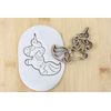 Hüpfendes Einhorn Keksstempel/ Ausstechform keksausstecher PLA ca.8cm