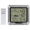 Silver Digital Weather Station Forecast Atomic Time Temperature Humidity Sensor