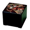 若泉 Lacquerware 3 Tier Well, 6.5 Equal Double Black 扇面 (Black) H – 153 – A