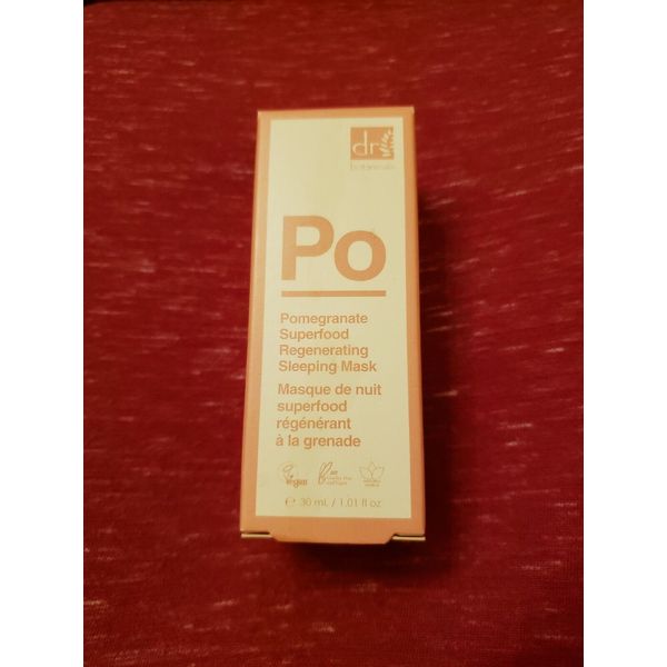 DR BOTANICALS pomegranate superfood regenerating sleeping mask, NEW 1.01oz tube