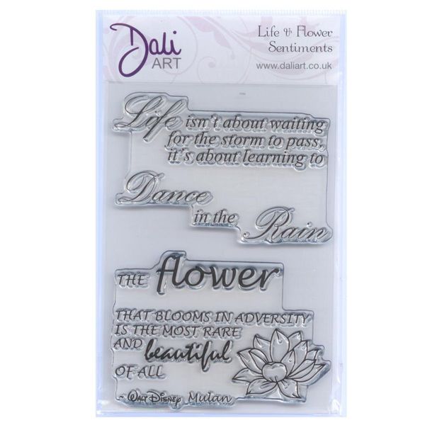 Dali Art "Life & Flower Sentiments" Clear Stamp