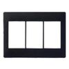 Panasonic WTA7103BK Advanced Series Switch Plate, 3 Rung, Matte Black