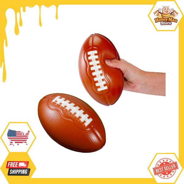 6.7'' Foam Footballs Toys for Boys 6-15 Years Kids, Football Party Favors Christ