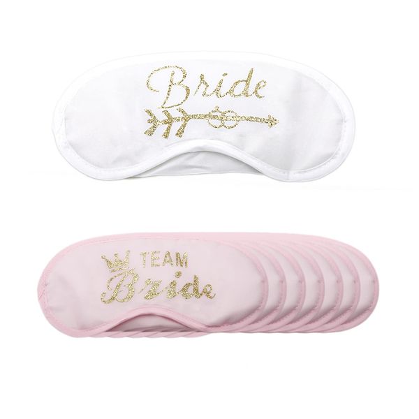 8-Pack Sleep Eye Masks for Bridesmaids: Team Bride Party Accessories for Weddings & Engagement Parties