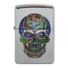 Zippo Stained Glass Skull on silver
