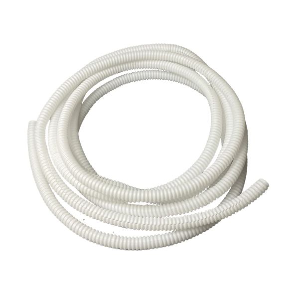 White Conduit Split Plastic Flexible Cable Tidy Solution Tube Trunking 13mm - 2m