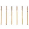 MZCMSL Cylinder Cuticle Drill Bits Set, 6pcs Round Top Russian Manicure Bits, 3/32 Shank efile Bit (Medium)