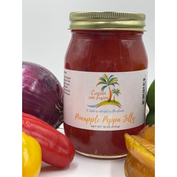 Pineapple Peppa Jelly 18oz(pineapple  pepper jelly)
