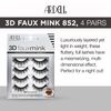 Ardell 3D Faux Mink 852, 4 Pairs