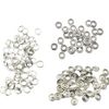 KUKU Koubou Ring Snap Buttons 50 Pairs Set (7mm, Silver)