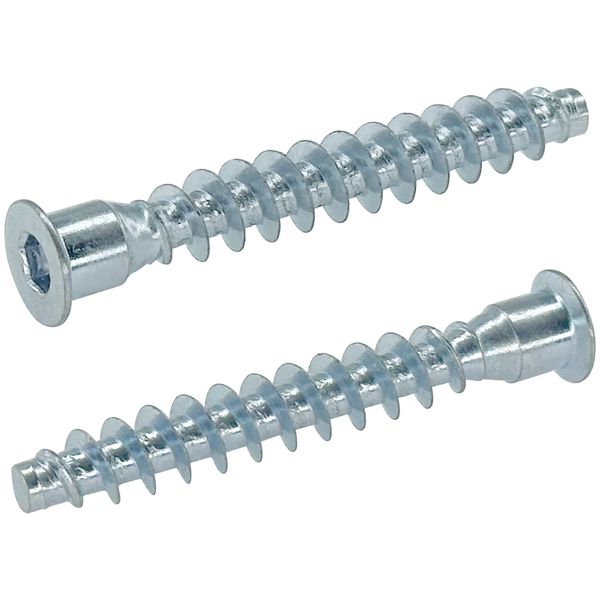 50 PCS Internal Hex Self Tapping Countersunk Connecting Screws for Furniture (Silver)