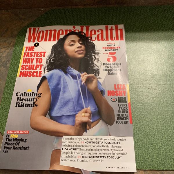 Womens Health MAGAZINE April 2022 ISSUE Label Cut Out