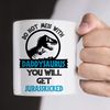 Funny Daddysaurus Coffee Mug | Dad Dinosaur Cup | Microwave and Dishwasher Safe Ceramic