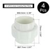 sourcing map 2Pcs 2" UPVC Union Coupling Pipe Fitting (Socket x Socket), UPVC Union Coupling Adapter, Schedule 40 EPDM O-Ring for Irrigation, Pool System, Indoor Plumbing Project (White)