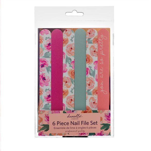 Danielle Creations Spring Florals 6 Piece Nail File Set