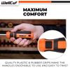 WELLCUT 18 Pieces Magnetic Screwdriver Set with Soft Grip Handle Phillips Slotted Tool Bit