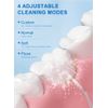 Water Dental Flosser Cordless for Teeth Cleaning - 4 Modes Oral Irrigator Braces Flossers Cleaner, Rechargeable Portable IPX7 Waterproof Powerful Battery for Travel Home