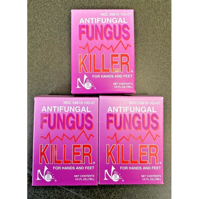 No Miss Nail Hands Feet Fungus Killer Anti Fungal .25oz (3-Pack)