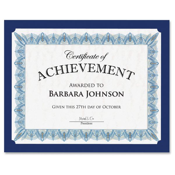Geographics Recycled Certificate Holder - Navy - 30% Recycled - 10 / Pack