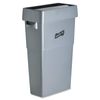 Genuine Joe Space-Saving Slim Container Swing Lid, Gray, 1 Count