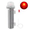 Solar Light, Solar Warning Light, Fully Sealed Light Control, Easy to Install for Construction Site (Red Light)