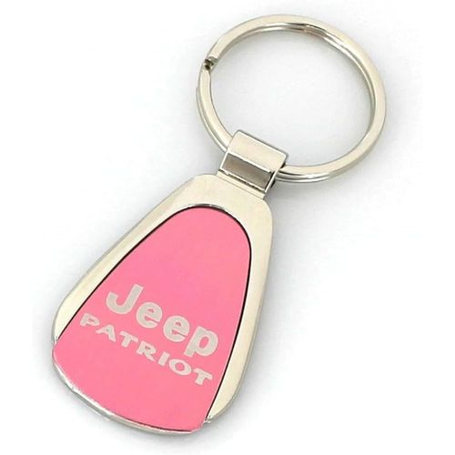 AU-TOMOTIVE GOLD, INC. Officially Licensed Pink Teardrop Key Fob for Jeep Patriot