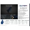 CPBA Professional Billiards Glove (Black, Medium, Left hand Open Finger)