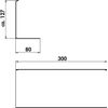 Naber transFORM 8041227 Glass Holder for Railing System, Matte Black