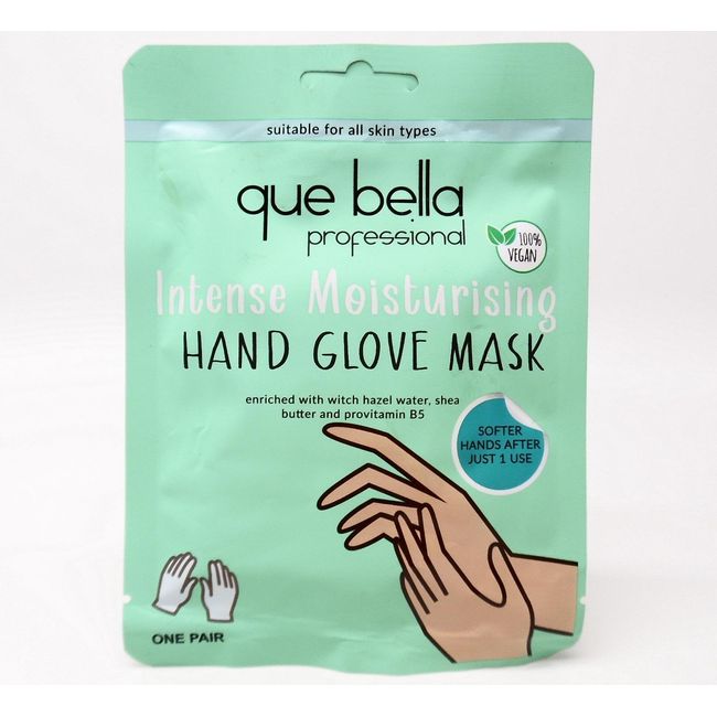 Que Bella Professional Intense Moisturizing Hand Glove Mask for All Skin - 1pr