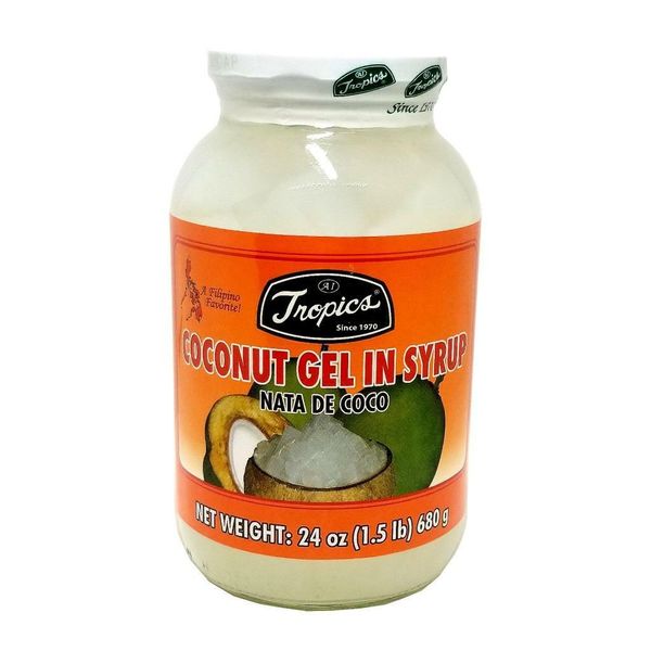 Tropics Nata De Coco Coconut Gel in Syrup 24 Oz.