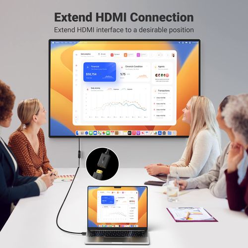 UGREEN HDMI Extension Cable 4K 3D Support HDMI Extension Cord HDMI Male to Female Gold Plated Connector PS4/PS3 Fire TV Stick, HDTV, PC, Switch, PC etc -5m